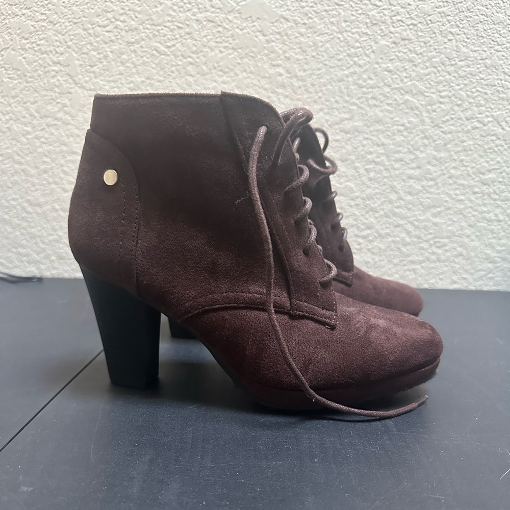 Brown forever chunky heeled boots